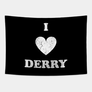 I Love Derry Distressed Design Tapestry