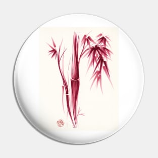 Inspiration - Sumie ink brush zen bamboo painting Pin