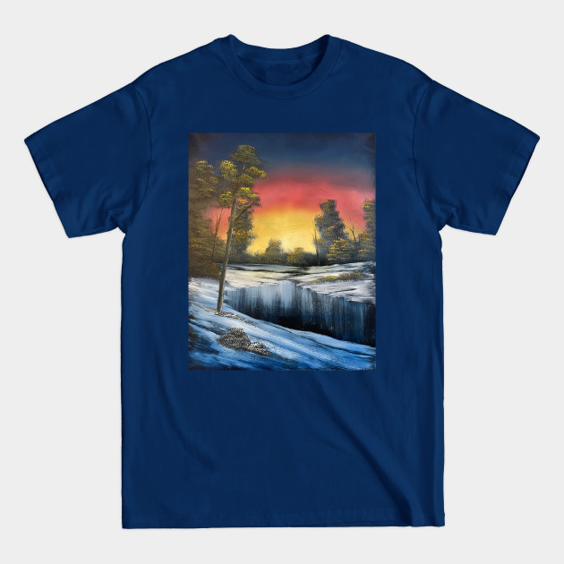 Discover Golden Sunset - Bob Ross Meme - T-Shirt