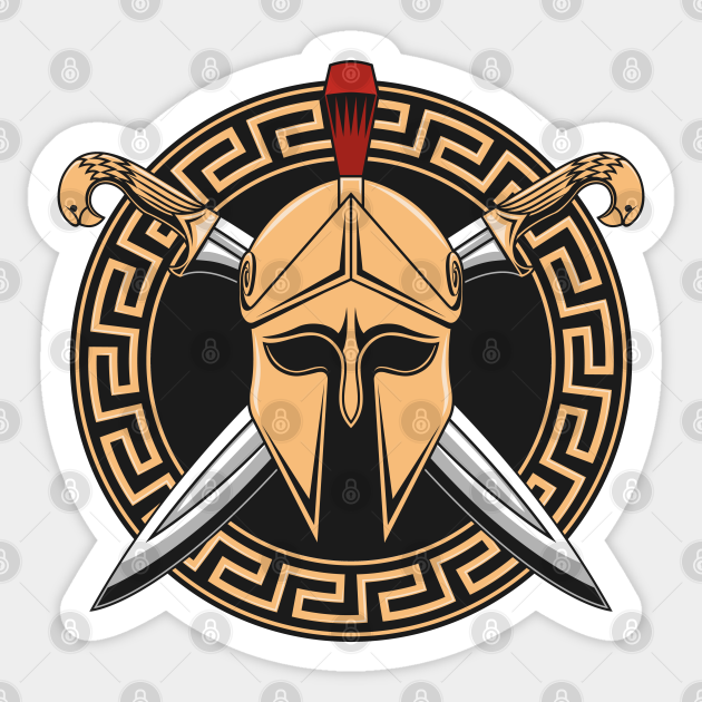 Spartan helmet - Spartan Helmet Sparta Warrior - Sticker | TeePublic UK
