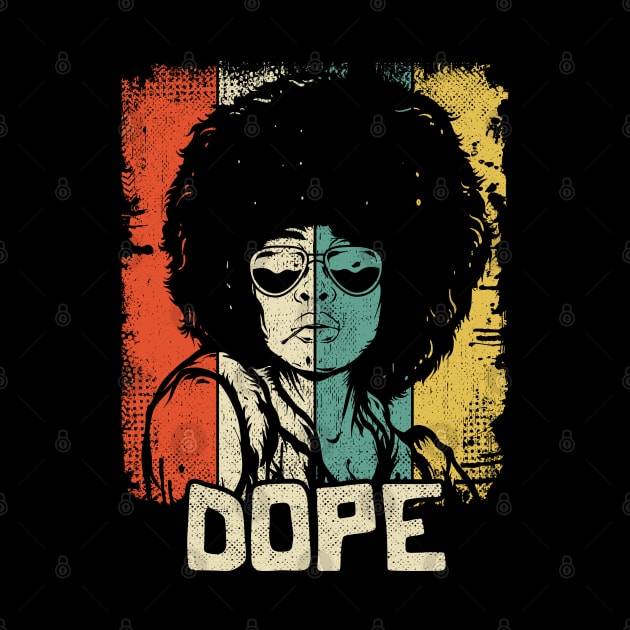 Dope Black Magic Girl Pride African Afro by BrightGift