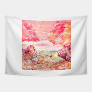 Sunset on Costa Brava Tapestry