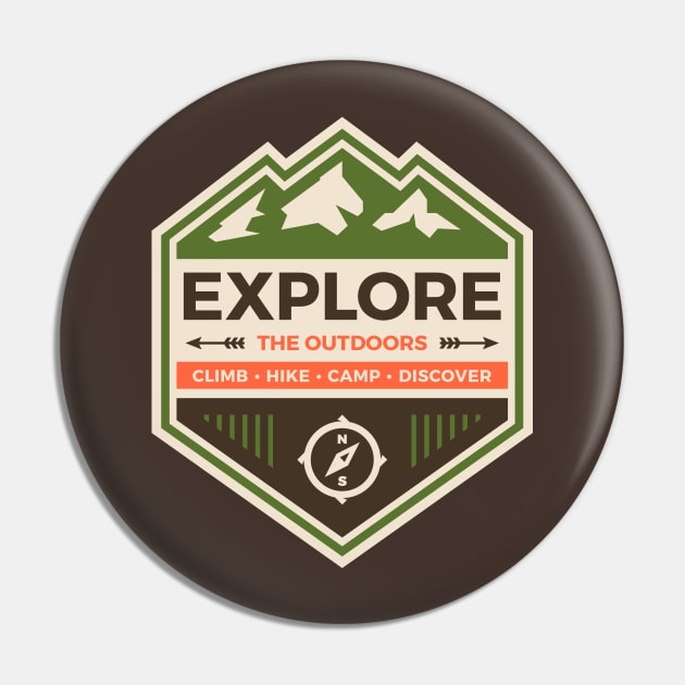 Explore the Outdoors Pin by emberstudio