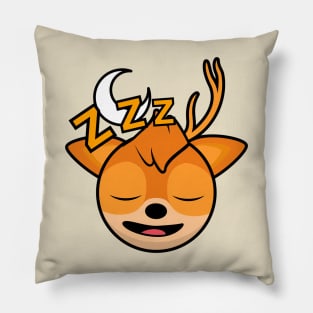 Sleeping Cyclist Deer Velo Pillow