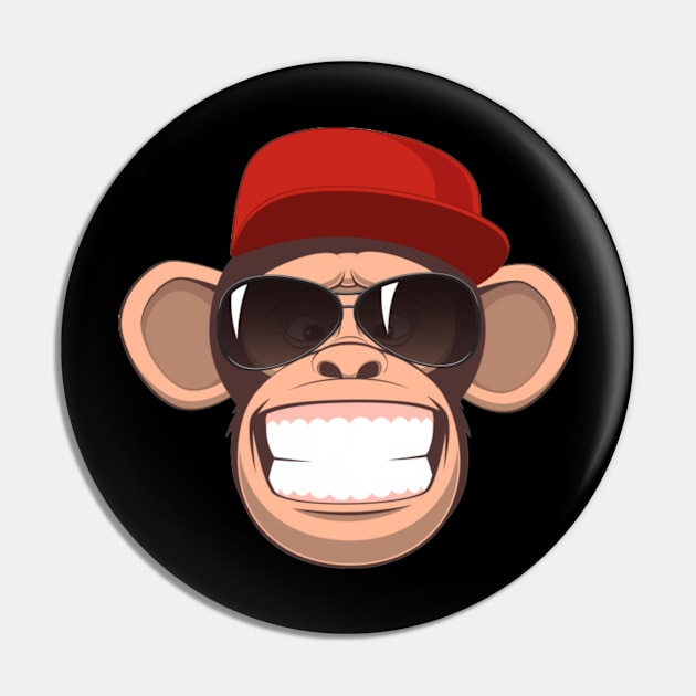 chimpanzee Pin by hatem