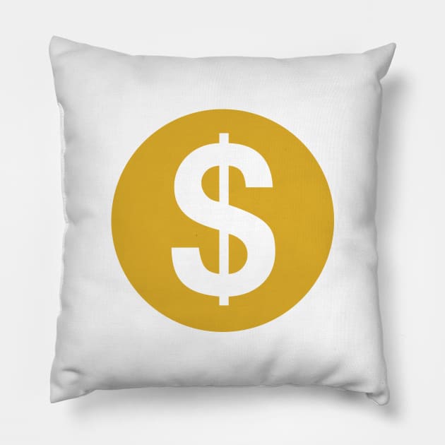 demonetized symbol (no text) Pillow by shoe0nhead