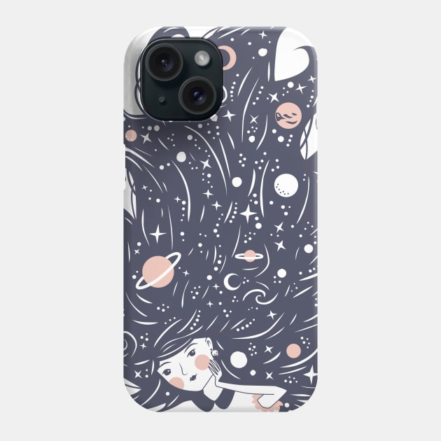 Cosmic girl Phone Case by Becski