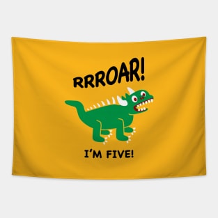 Lil Hodag Roar I'm Five Children’s Character Tapestry