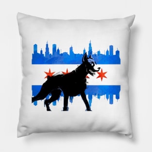 Chicago Doberman Pillow