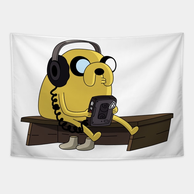 jake the dog listening music Tapestry by small alley co