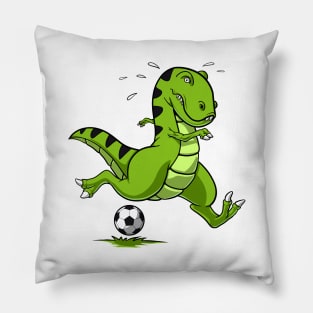 T-Rex Dinosaur Soccer Player Pillow