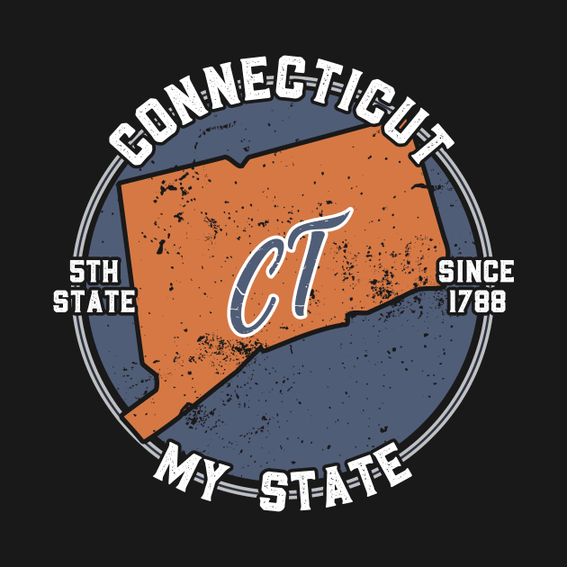 Connecticut My State Patriot State Tourist Gift by atomguy