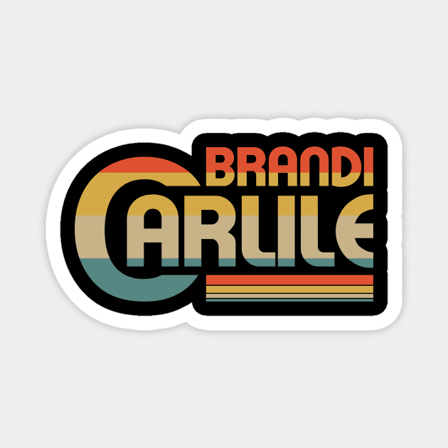 Vintage Brandi Carlile Music Setup Official Magnet by LloydFernandezArt