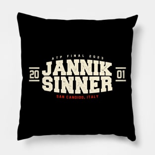 jannik sinner Pillow