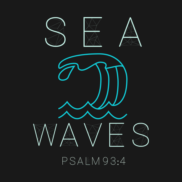 Sea Waves Christian Scriptures by Scriptures Clothing