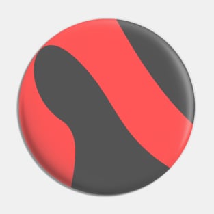Boho red and grey pastel swirl pattern Pin
