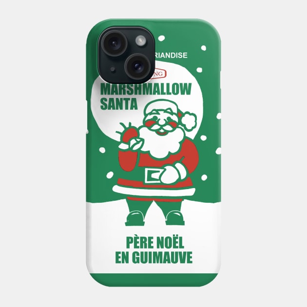 Marshmallow Santa Phone Case by colecraft