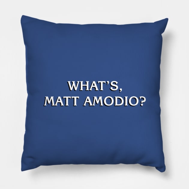 What's Matt Amodio? Jeopardy Champion in Style Pillow by mariachapin