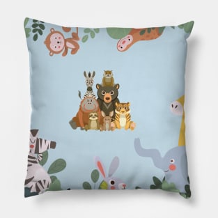 wildlife, Jungle wild animals Pillow