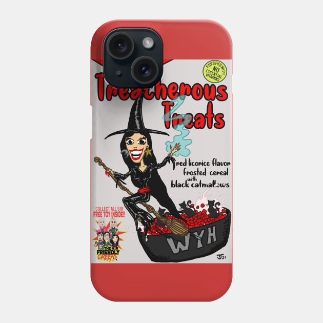 Treacherous Treats Without Your Head Monster Cereal T-Shirt Phone Case by WithoutYourHead