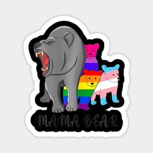 Mama Bear Lgbt Gay Trans Pride Support Lgbtq Parade Magnet