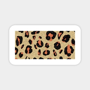 Rocky Flintstone Designer Label Timeless Leopard Print. Magnet