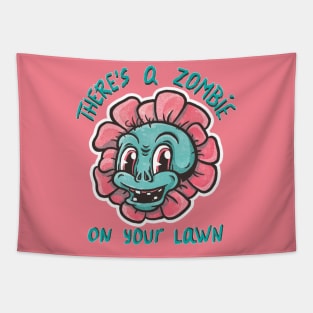 Zombie on your lawn Tapestry