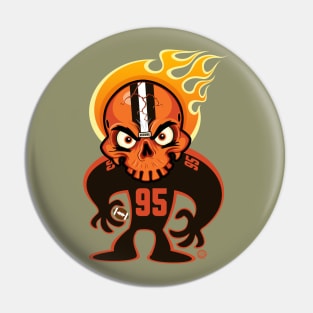 Go Browns SkullyDawg 95 Pin