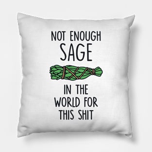 Not Enough Sage in The World for This Shit Pillow