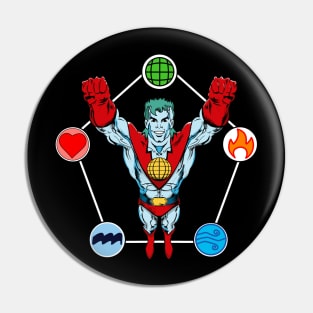 Captain planet classic Pin