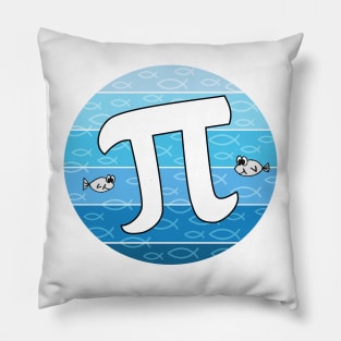 Fish Pi, Pi Day Mathematician Maths Teacher Funny Pillow