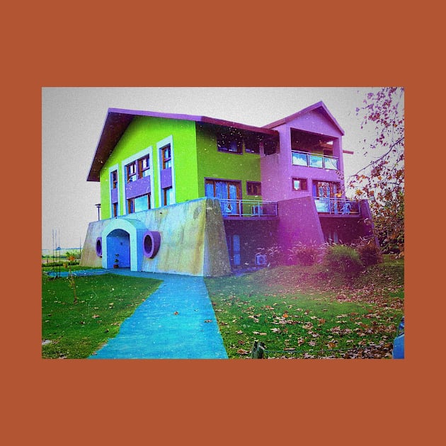 Retro Vintage Tumblr House Landscape by frantuli