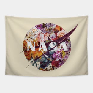 nasa flower logo Tapestry