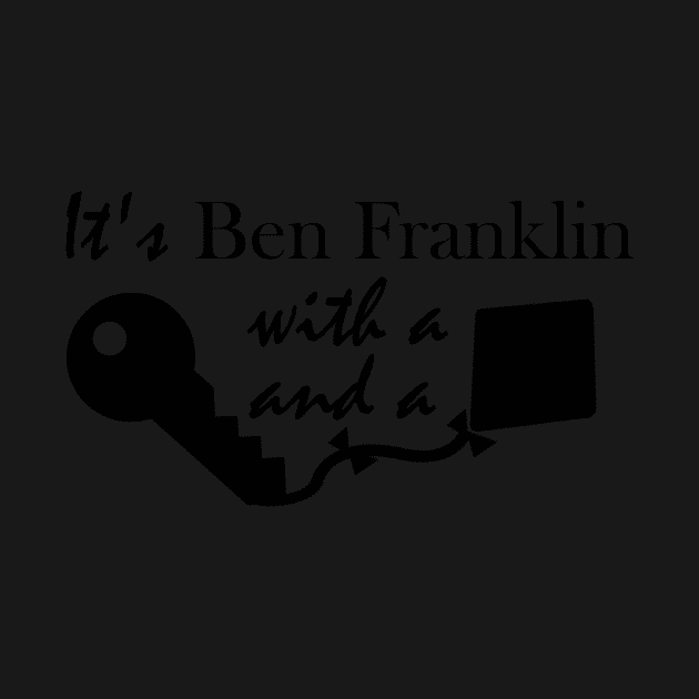 It's Ben Franklin with a key and kite - inspired by Hamilton by tziggles