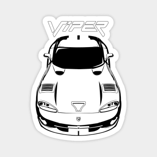 Dodge Viper 1996-2002 - White Stripes Magnet