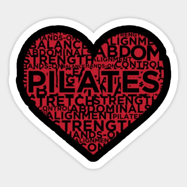 I Love Pilates Workout Fitness Training Heart Gym - I Love Pilates