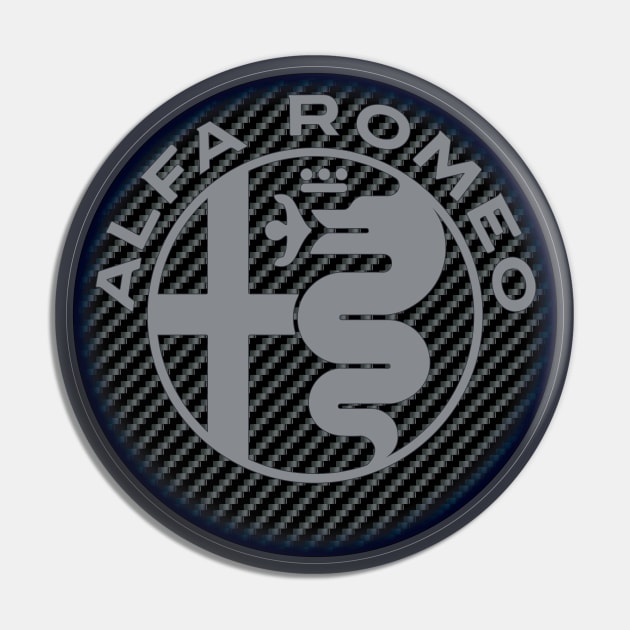 Alfa Romeo Carbon Fibre Design Pin by fmDisegno