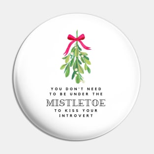 Funny Introvert Christmas Quote Pin