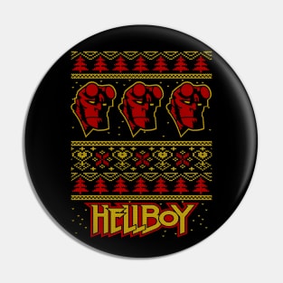 HELLBOY UGLY CHRISTMAS SWEATER Pin