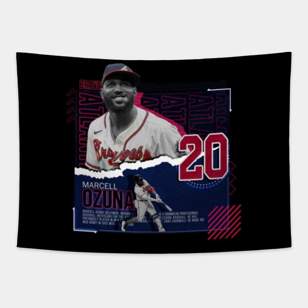 Marcell Ozuna baseball Paper Poster Braves 4