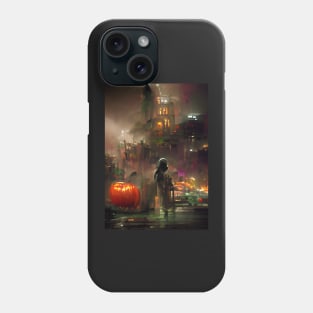 RAINY HALLOWEEN NIGHT IN NEW YORK Phone Case