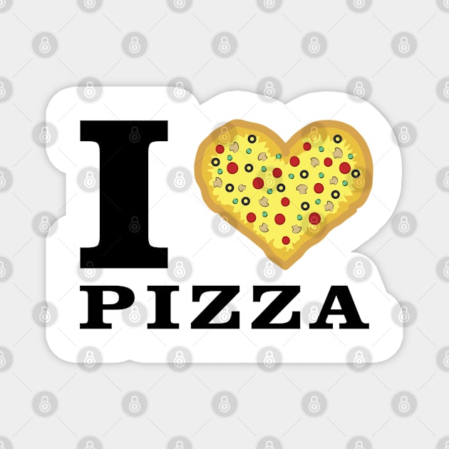 I Love Pizza - Funny Magnet by DesignWood Atelier