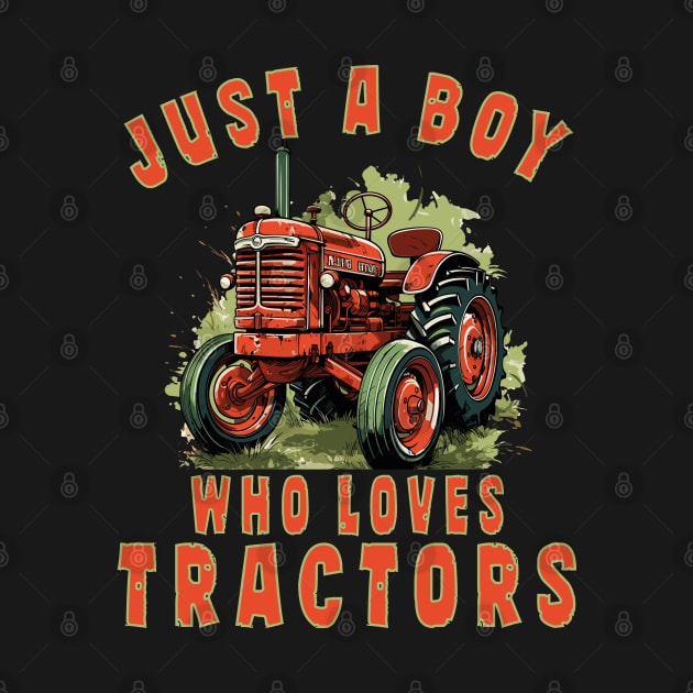 Farm Vehicle Country Life Boy who loves tractors Truck Boy by RetroZin