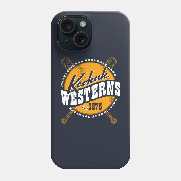 Keokuk Westerns Phone Case by MindsparkCreative