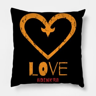 Love | Africa Adinkra Symbol | Pan-African Afrocentric Symbol Pillow