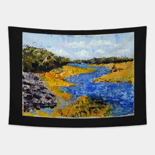 Estuary Sandbank - Acrylic - Palette Knife Tapestry
