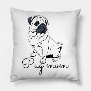 Pug Mom Pillow