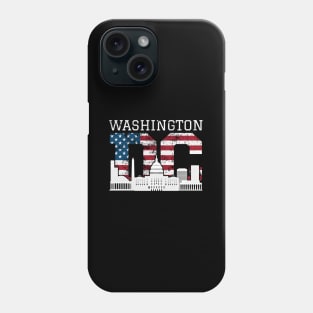 Washington Dc Capitol Hill Usa Flag Phone Case
