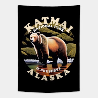 Katmai National Park Home Of Grizzly Bears Tapestry