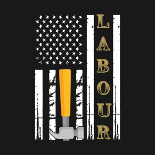 Labour Day 2021 American Flag T-Shirt